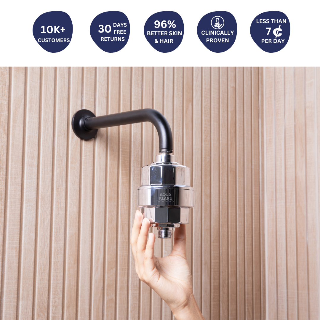 AquaKlare Ultimativer 20-Stufen-Duschfilter (inklusive 2 Ersatzkartuschen)